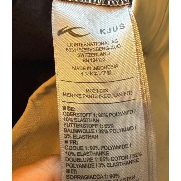 KJUS Ike Performance Golf Pants Men's Size 38x32 Chino 5-Pocket Tan Khaki - Picture 6 of 10